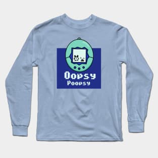 Oopsy Poopsy in Blue Long Sleeve T-Shirt